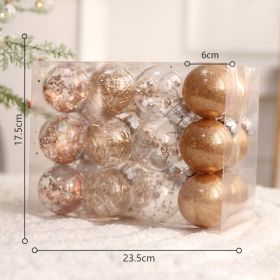 Christmas Tree Pendant Ball Creative Decoration (Option: Clear bronzer24)