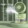 1pc USB Desktop Mini Fan Water Replenishing Spray Cooling Fan For Bedroom Office Cooling Fan Portable Humidifier Electric Fan