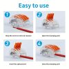 10PCS Transparent Press Type Quick Connector Parallel Split Wire Connector 32A 400V Electrical Connector 2/3/5 Interface Lead Wire Connector