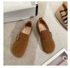 Women Casual Shoes Suede Leather Designer Slip On Loafers