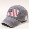 New baseball hat washed and made old letters peaked cap tide men and women American flag cotton multicolor hat