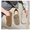 Women Casual Shoes Suede Leather Designer Slip On Loafers