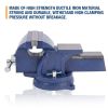 Bench Vise, Jaw  Swivel Base Clamp On Vice Table Vise Heavy Duty Bench Vise for Woodworking, Cutting Conduit, Drilling, Metalworking