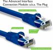 5Core 30 ft CAT6 Ethernet Internet Cable LAN Network Modem Router RJ45 Patch Cord ET 30FT BLU