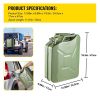 5.3 Gal / 20L Portable American Jerry Can Petrol Diesel Storage Can