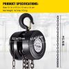 Hand Chain Hoist Chain Block W/Industrial-Grade Steel Construction for Lifting Good In Transport & Workshop