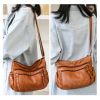 Soft Crossbody Shoulder Bag Purse Tote for Women PU Leather w/ Adjustable Strap