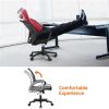 Adjustable Mid Back Mesh Swivel Office Chair with Armrests, black