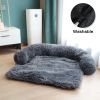 Pet Sofa; Warm Plush Pet Cushion For Indoor Dogs & Cats; Dog Blanket; Washable Pet Bed