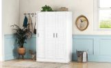 3-Door Shutter Wardrobe with shelves