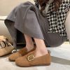 Women Casual Shoes Suede Leather Designer Slip On Loafers