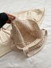 Woolen Knitted Bag Casual Hollow out Knitted Bag Handheld Tote Bag