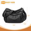 Soft Crossbody Shoulder Bag Purse Tote for Women PU Leather w/ Adjustable Strap