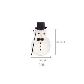 Decorate Christmas Decorations With Ornaments (Option: Small Snowman U1 Modern Acce)