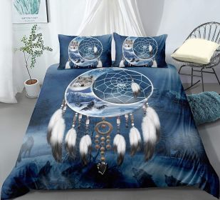 New Pure Cotton Quilt Four-piece Printing Style (Option: Wolf Quilt Cover 1-228x264)